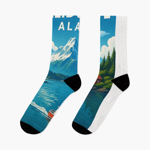Item preview,  Boat Cruising in Halibut Cove with Alaskan Peaks designed and sold by Places On Earth.