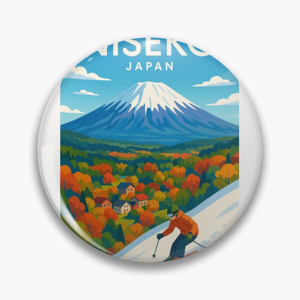 Item preview, Ski Slopes and Autumn Forest in Niseko, Japan designed and sold by Places On Earth.