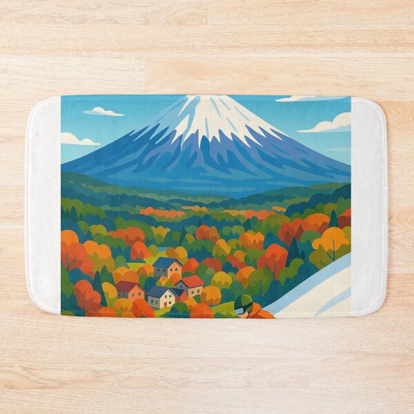 Item preview, Ski Slopes and Autumn Forest in Niseko, Japan designed and sold by Places On Earth.