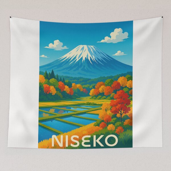 Item preview,  Autumn Fields Below Mount Yotei in Niseko, Japan designed and sold by Places On Earth.