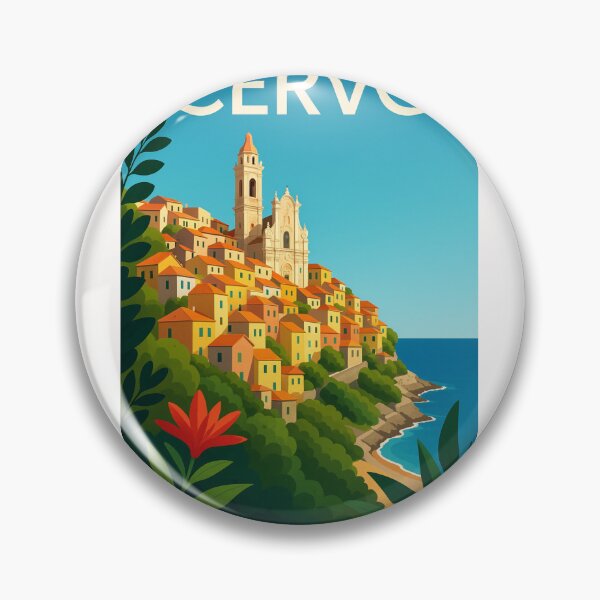 Item preview,  Hilltop View of Cervo, Liguria, Italy designed and sold by Places On Earth.