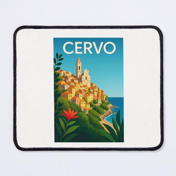 Hilltop View of Cervo, Liguria, Italy