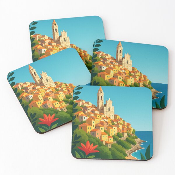 Item preview,  Hilltop View of Cervo, Liguria, Italy designed and sold by Places On Earth.