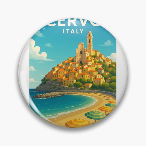 Item preview, Beachfront of Cervo, Italian Riviera designed and sold by Places On Earth.