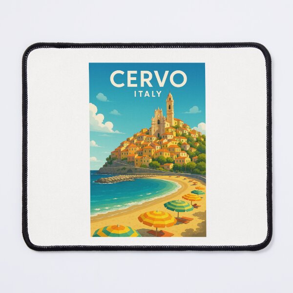 Item preview, Beachfront of Cervo, Italian Riviera designed and sold by Places On Earth.
