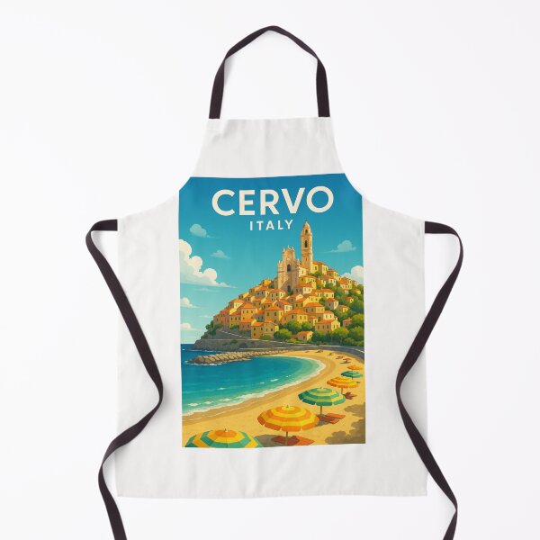 Item preview, Beachfront of Cervo, Italian Riviera designed and sold by Places On Earth.