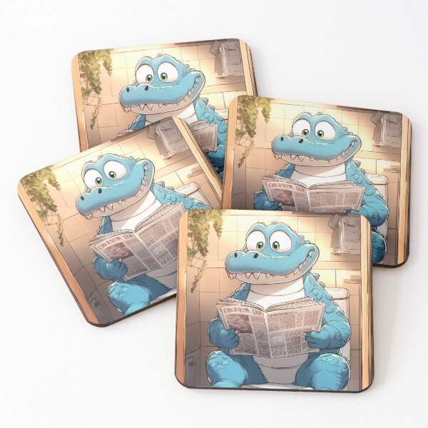 Item preview, Animal Toilet Chic Scottish Fold Cat Reads Modern Bathroom Newspaper Pages designed and sold by mildaclairmo.