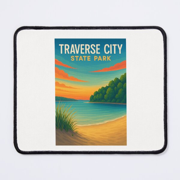 Item preview,  Sunset Over Traverse City State Park, Michigan designed and sold by Places On Earth.