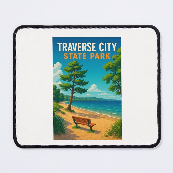 Item preview,  Lakeside Path at Traverse City State Park, Michigan designed and sold by Places On Earth.