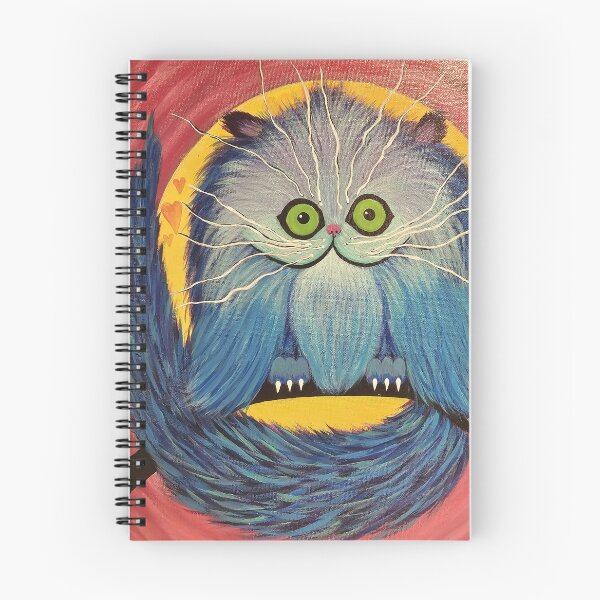 Item preview, Whiskered Wonder – Bright Blue Fantasy Cat designed and sold by Anna Lachman Designs.
