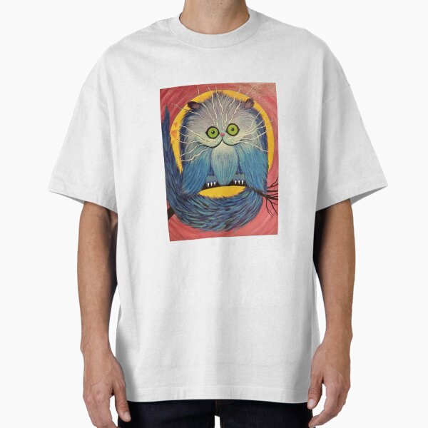 Item preview, Whiskered Wonder – Bright Blue Fantasy Cat designed and sold by Anna Lachman Designs.