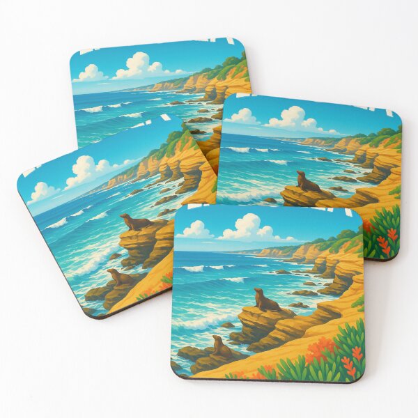 Item preview,  Coastal Bluffs and Wildlife at La Jolla, San Diego designed and sold by Places On Earth.