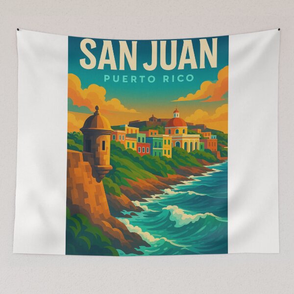 Item preview, Historic Waterfront of Old San Juan, Puerto Rico designed and sold by Places On Earth.