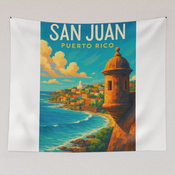 Item preview,  El Morro and Coastal Skyline of San Juan, Puerto Rico designed and sold by Places On Earth.