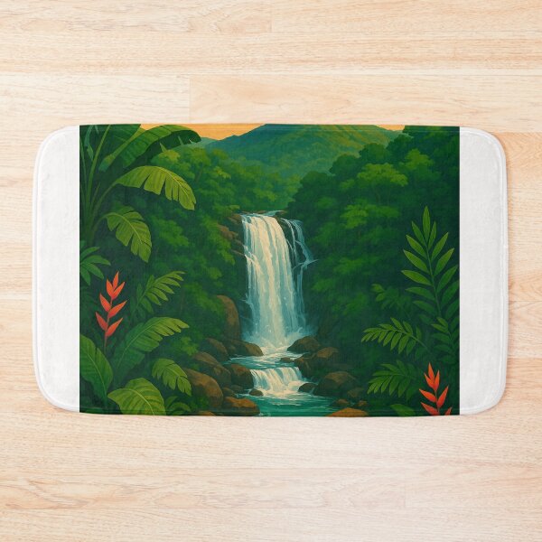 Item preview,  El Yunque Waterfall in Puerto Rico’s Rainforest designed and sold by Places On Earth.