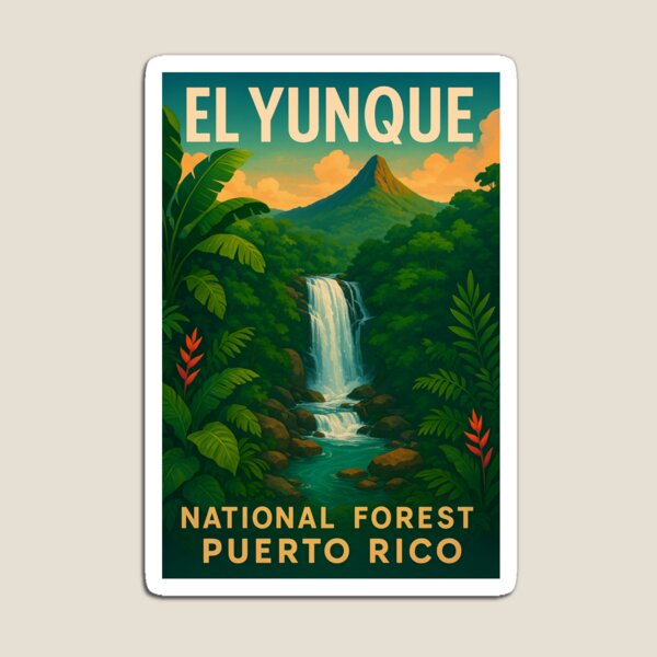 Item preview,  El Yunque Waterfall in Puerto Rico’s Rainforest designed and sold by Places On Earth.