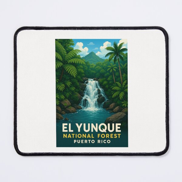Item preview,  Mountain Waterfall in El Yunque National Forest designed and sold by Places On Earth.