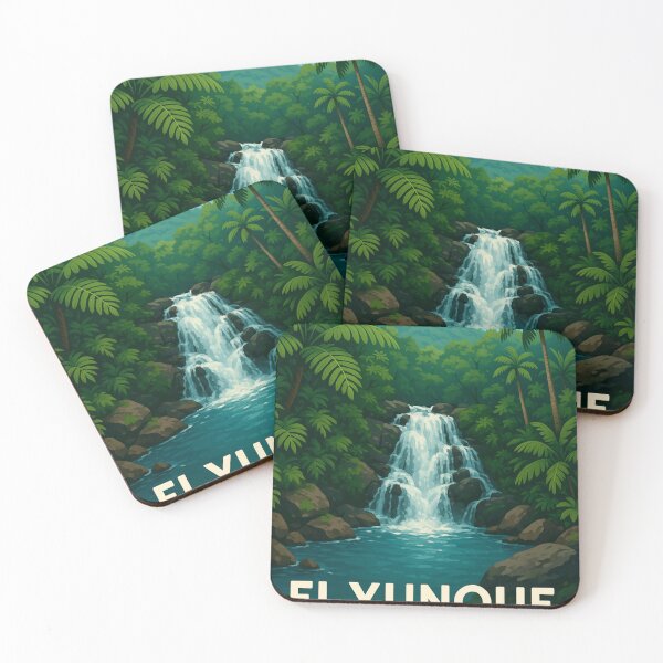 Item preview,  Mountain Waterfall in El Yunque National Forest designed and sold by Places On Earth.