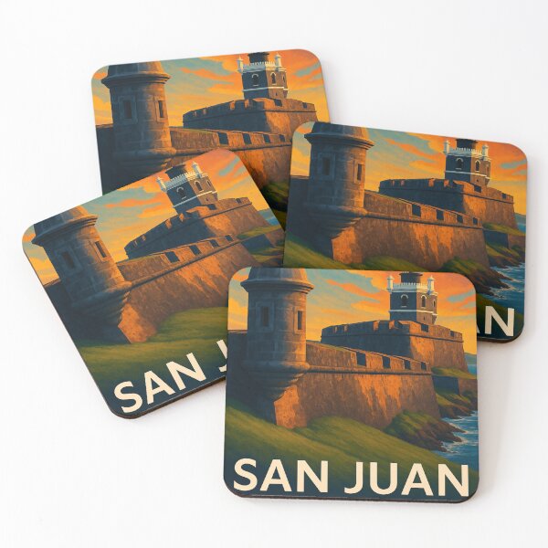 Item preview,  San Juan National Historic Site at Sunset, Puerto Rico designed and sold by Aryabek.