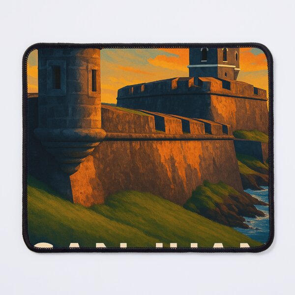 Item preview, San Juan National Historic Site at Sunset, Puerto Rico designed and sold by Aryabek.