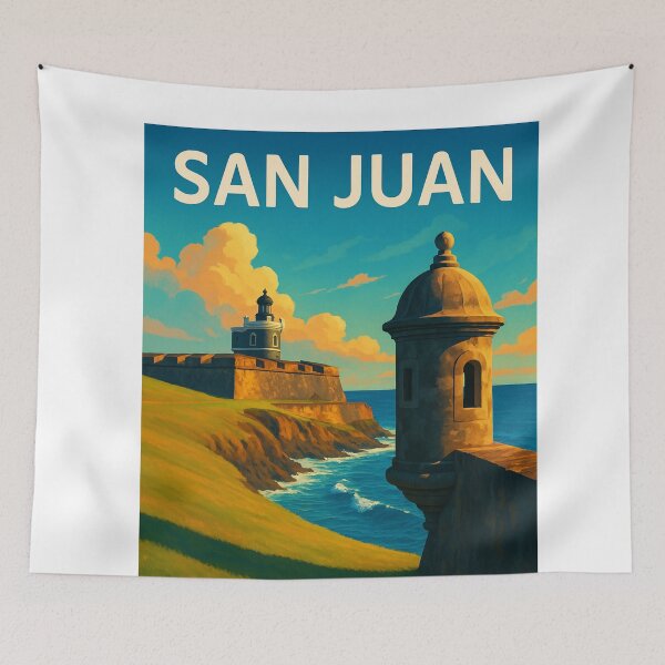 Item preview,  Coastal View of San Juan National Historic Site, Puerto Rico designed and sold by Aryabek.