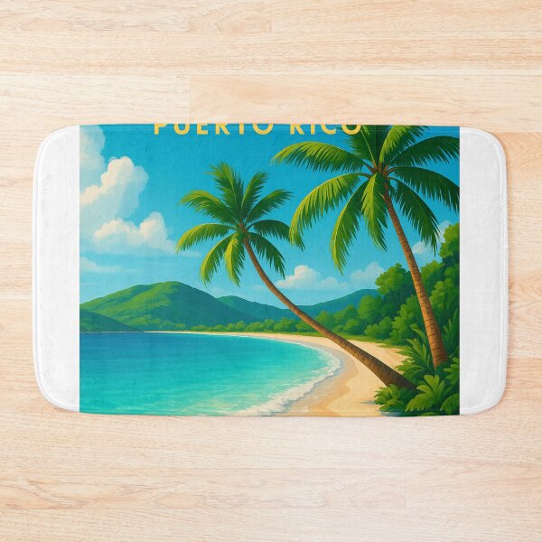 Item preview,  Flamenco Beach with Palm Trees, Culebra, Puerto Rico designed and sold by Aryabek.