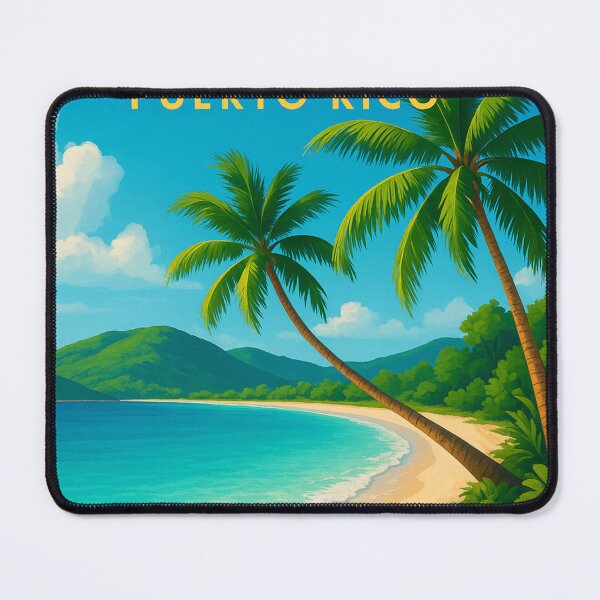 Item preview,  Flamenco Beach with Palm Trees, Culebra, Puerto Rico designed and sold by Aryabek.