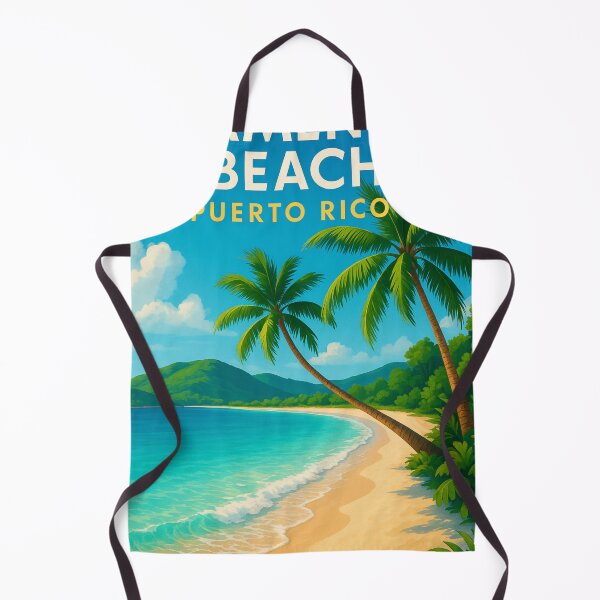 Item preview,  Flamenco Beach with Palm Trees, Culebra, Puerto Rico designed and sold by Aryabek.