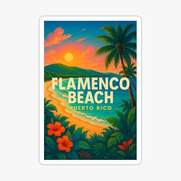 Item preview,  Sunset Over Flamenco Beach, Culebra, Puerto Rico designed and sold by Aryabek.