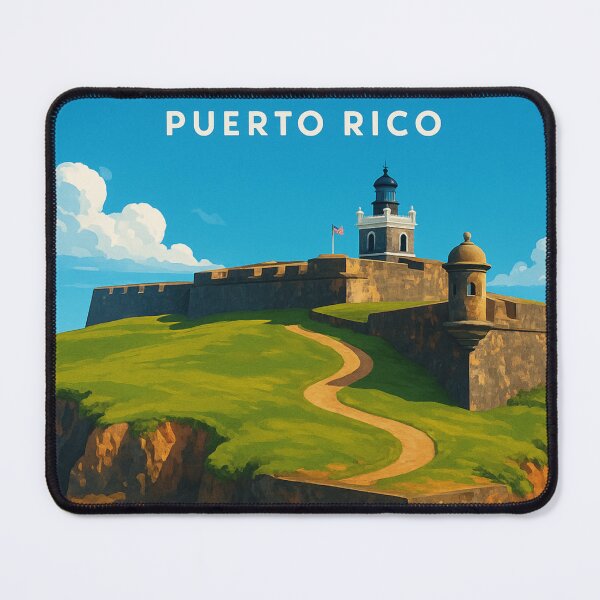 Item preview, Castillo San Felipe del Morro from Ocean View, San Juan designed and sold by Aryabek.