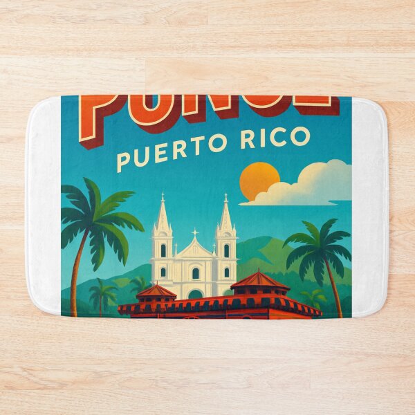 Item preview, Cathedral and Park in Historic Ponce, Puerto Rico designed and sold by Aryabek.