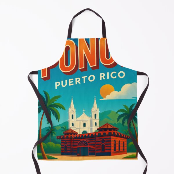 Item preview,  Cathedral and Park in Historic Ponce, Puerto Rico designed and sold by Aryabek.