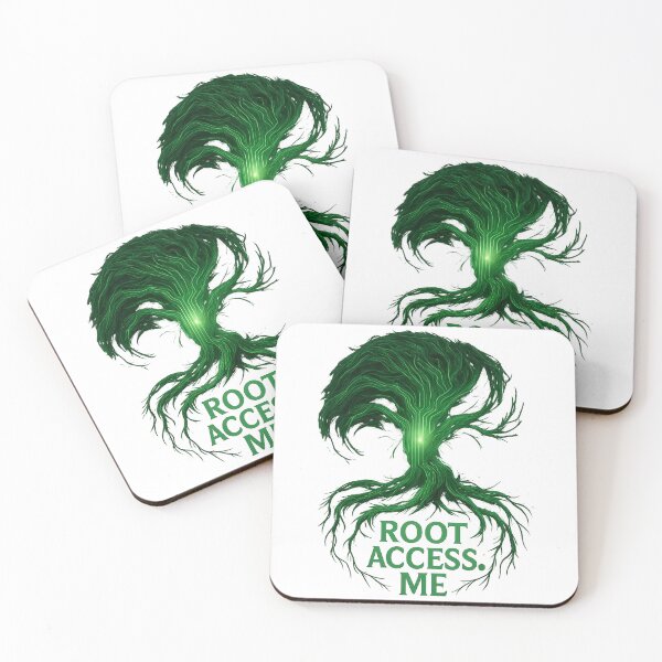 Item preview, Root Access Me Sticker Neural Tree Roots designed and sold by MysticArtisan.