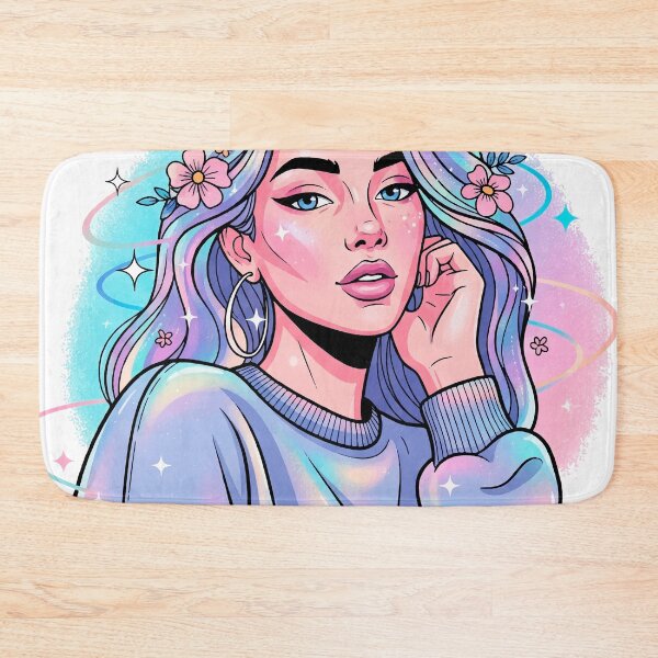 Item preview, Modern Feminine Art with Holographic Accents – Trendy Chic Illustration designed and sold by  Ojo de Lilith.