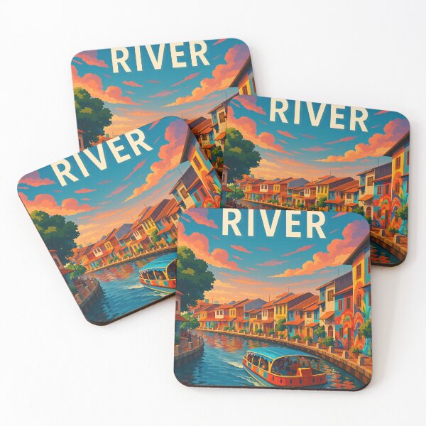 Item preview, River Cruise at Sunset on Malacca River designed and sold by Aryabek.