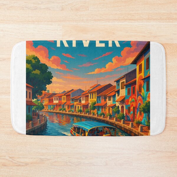 Item preview, River Cruise at Sunset on Malacca River designed and sold by Aryabek.