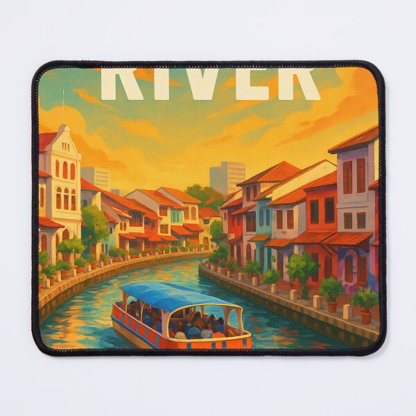 Item preview,  Golden Hour Boat Ride on Malacca River designed and sold by Aryabek.