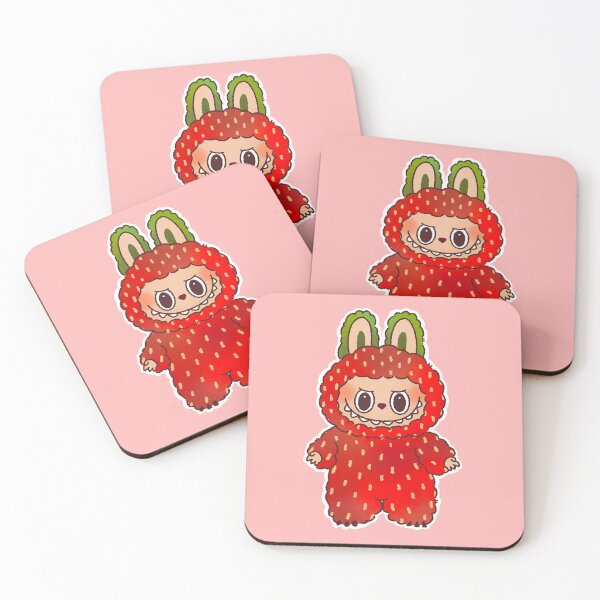 Item preview, Cottagecore strawberry labubu designed and sold by m-art-een.