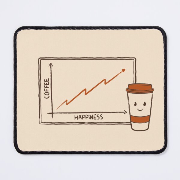 Item preview, Happiness and Coffee Graph by Tobe Fonseca designed and sold by Tobe Fonseca®.