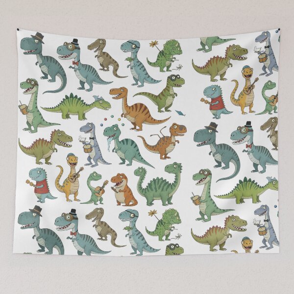 Item preview, Silly Dinosaur Pattern charmingly hilarious designed and sold by dcohea.