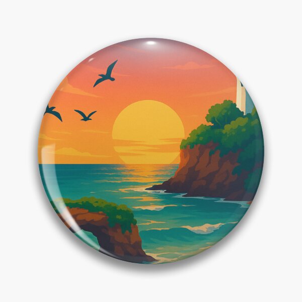 Item preview, Sunset at Peña Blanca and Punta Borinquen Lighthouse, Aguadilla designed and sold by Aryabek.