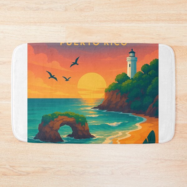 Item preview, Sunset at Peña Blanca and Punta Borinquen Lighthouse, Aguadilla designed and sold by Aryabek.