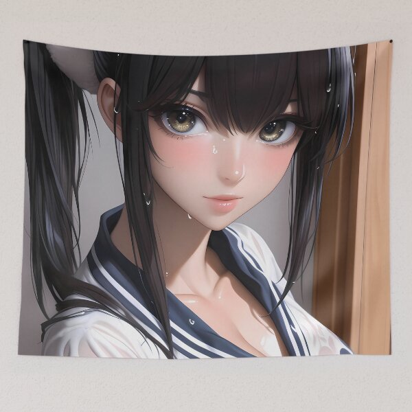 Item preview, Tobiichi Origami Date A Live Wet Ponytail School Look Anime Girl Focused designed and sold by mildaclairmo.