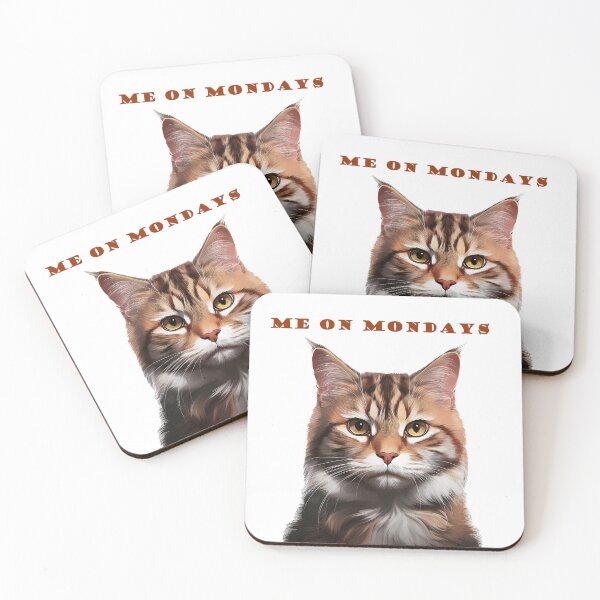 Item preview, Grumpy Cat Me On Mondays designed and sold by Jill Nightingale.