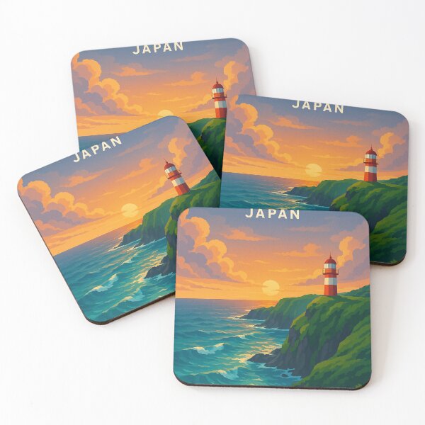 Item preview, Yonaguni Lighthouse and Cliffs at Sunset, Japan designed and sold by Aryabek.