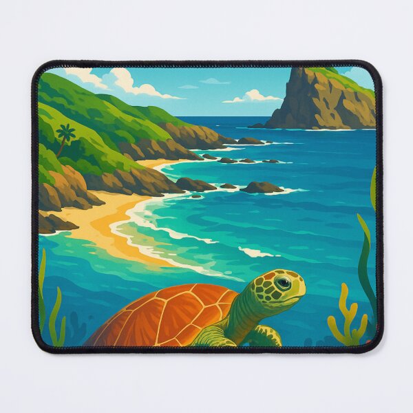Item preview, Sea Turtle and Coral Reefs off Yonaguni Island, Japan designed and sold by Aryabek.