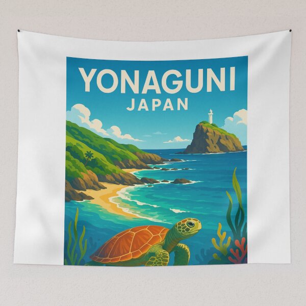 Item preview, Sea Turtle and Coral Reefs off Yonaguni Island, Japan designed and sold by Aryabek.