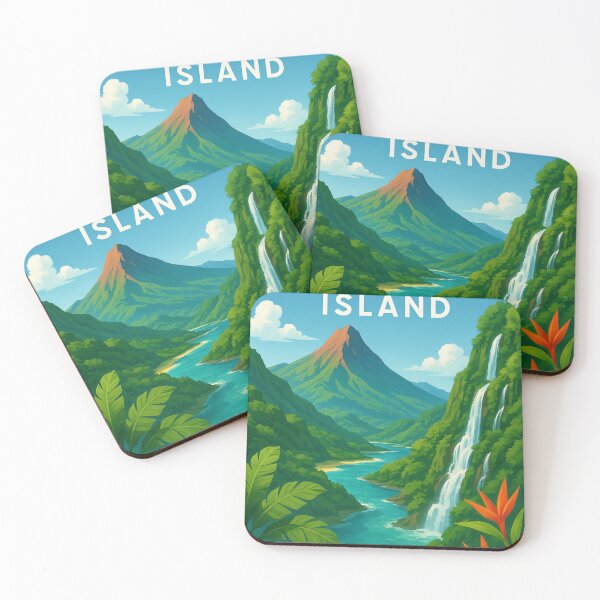 Item preview,  River and Waterfalls in the Heart of Réunion Island designed and sold by Aryabek.