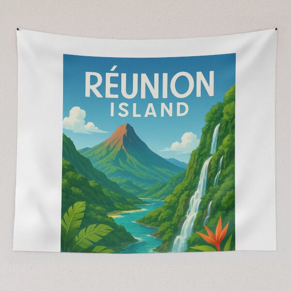 Item preview,  River and Waterfalls in the Heart of Réunion Island designed and sold by Aryabek.