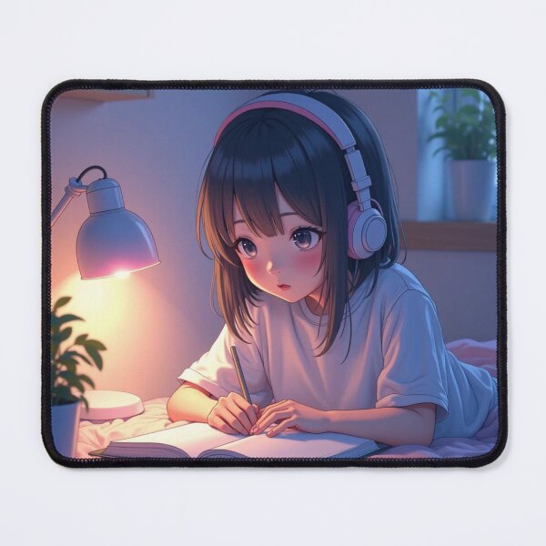 Item preview, Lo-Fi Study Anime Girl designed and sold by TONSNAP.